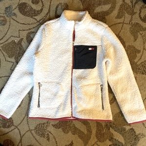Tommy Hilfiger cream fleece jacket